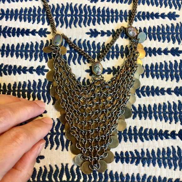 Free People Gold Brass Necklace - Picture 5 of 6